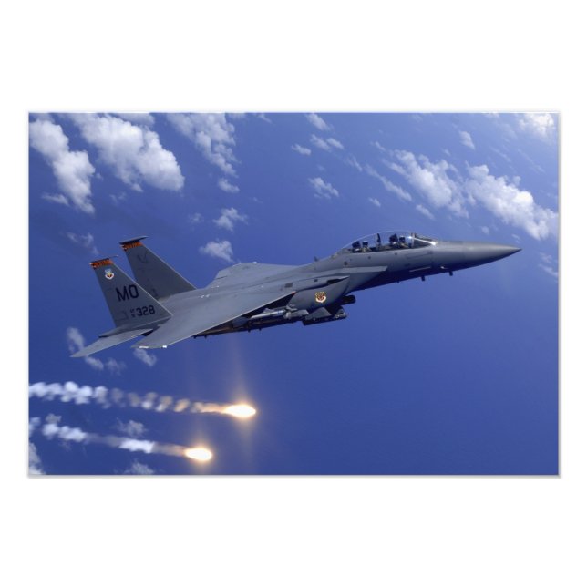 An Air Force F-15E Strike Eagle Photo Print (Front)