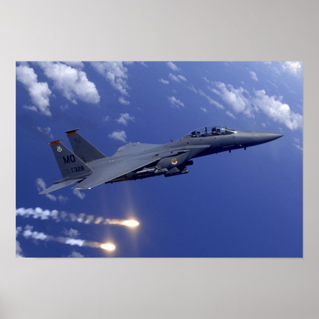 An Air Force F-15E Strike Eagle Poster (Front)
