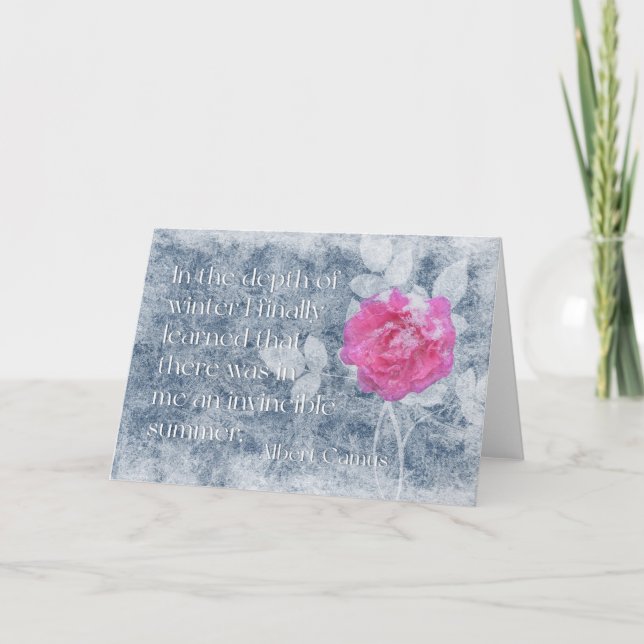 An Albert Camus Quote  Card (Front)