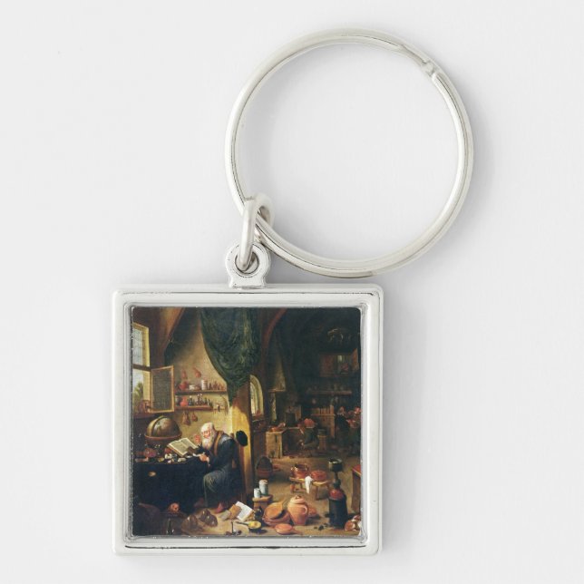 An Alchemist in his Workshop Key Ring (Front)