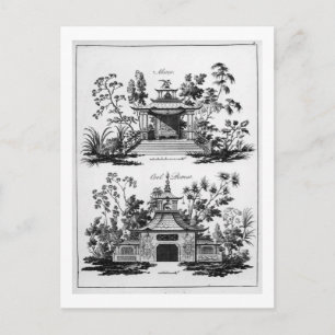An Alcove and a Cool Retreat, from 'Chinese Archit Postcard