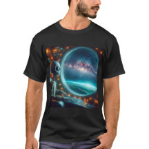 An Alien Looking Out to Space T-Shirt