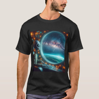 An Alien Looking Out to Space T-Shirt