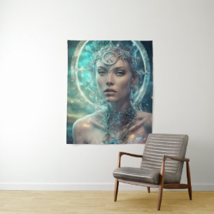 An Alien Scifi Woman Tapestry