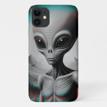 an alien themed iPhone 11 phone case