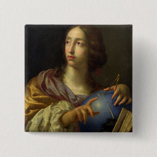 An Allegory of Astronomy 15 Cm Square Badge