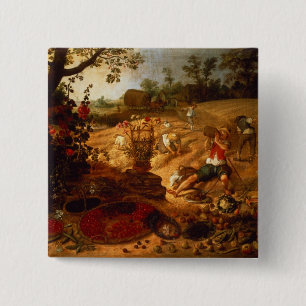 An allegory of Summer 15 Cm Square Badge