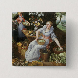 An Allegory of Summer 15 Cm Square Badge