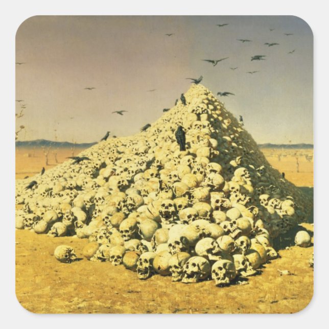 An Allegory of the 1871 War, 1871 Square Sticker (Front)