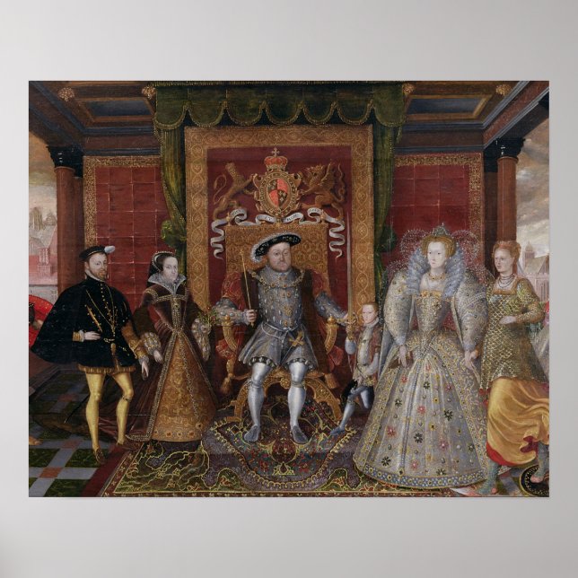An Allegory of the Tudor Succession: The Family of Poster (Front)