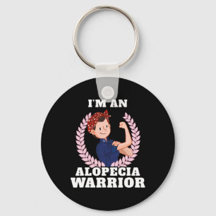 An Alopecia Warrior Alopecia Areata Awareness Gift Key Ring