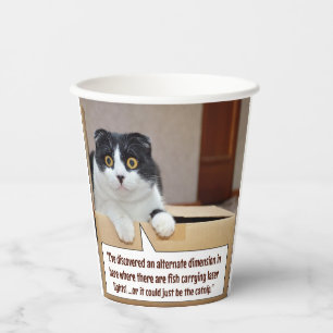An alternate dimension paper cups