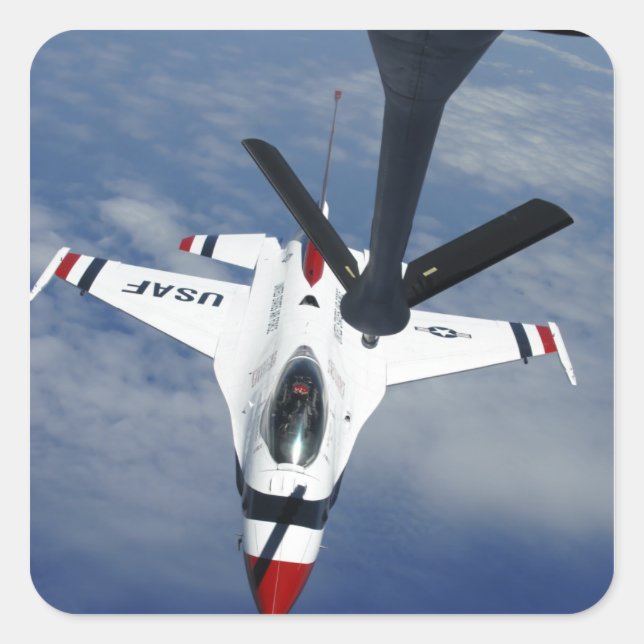 An Altus KC-135 Stratotanker Square Sticker (Front)