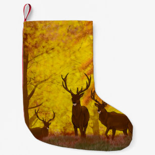 An amazing ilustration of deerdeer,hunting,animal, small christmas stocking