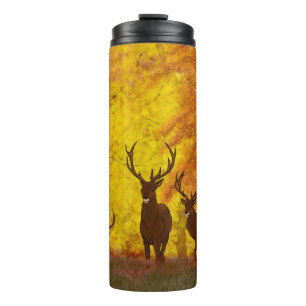 An amazing ilustration of deerdeer,hunting,animal, thermal tumbler