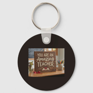An Amazing teacher Key Ring