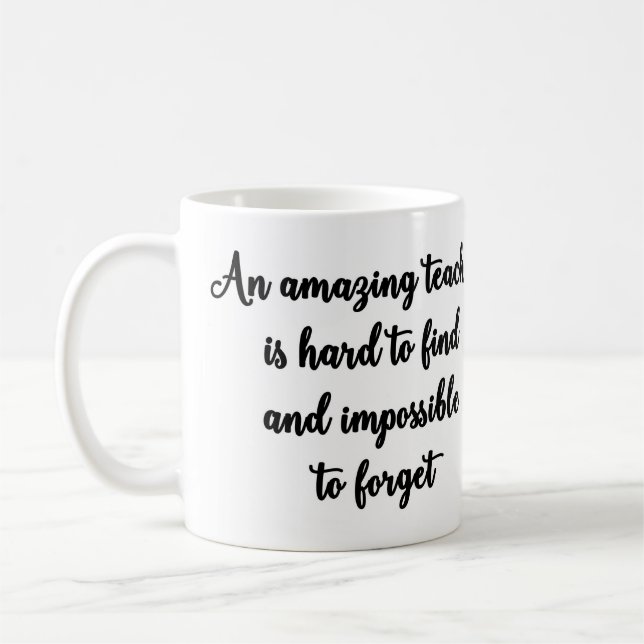 An amazing teacher Mug (Left)