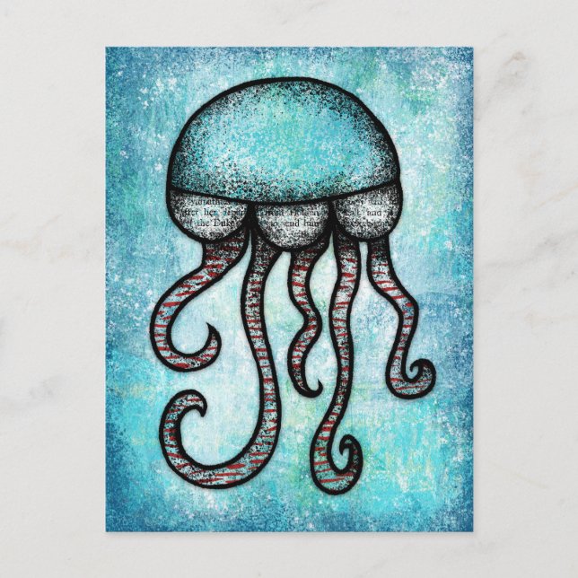 An Amenable Jellyfish Postcard (Front)