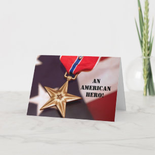 An American Hero! Thank You Card