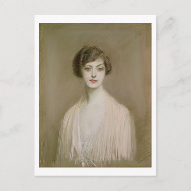 An American (pastel on canvas) Postcard (Front)