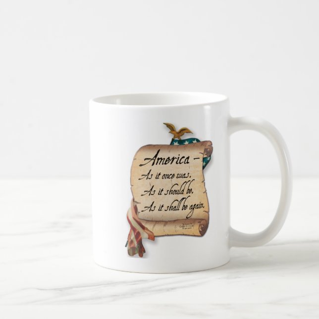 "An American Toast" Coffee Mug. Mug (Right)
