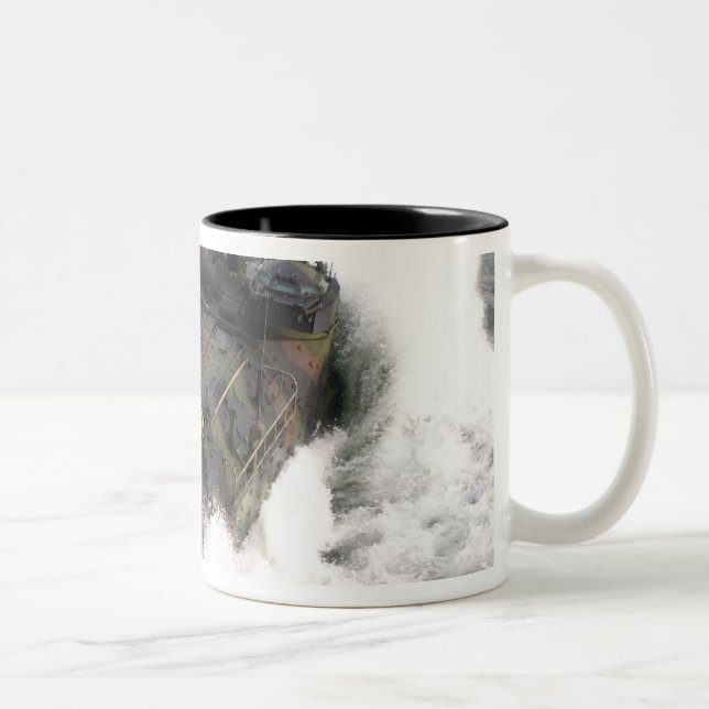 An amphibious assault vehicle 2 Two-Tone coffee mug (Right)