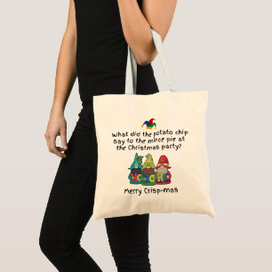 An Amusing Christmas Mince Pie Joke Tote Bag