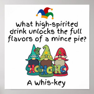 An Amusing Flavorsome Mince Pie Joke Poster