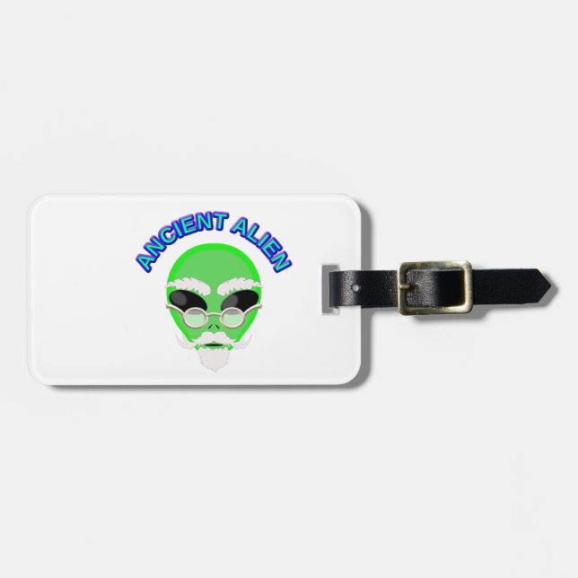 An Ancient Alien Luggage Tag (Front Horizontal)