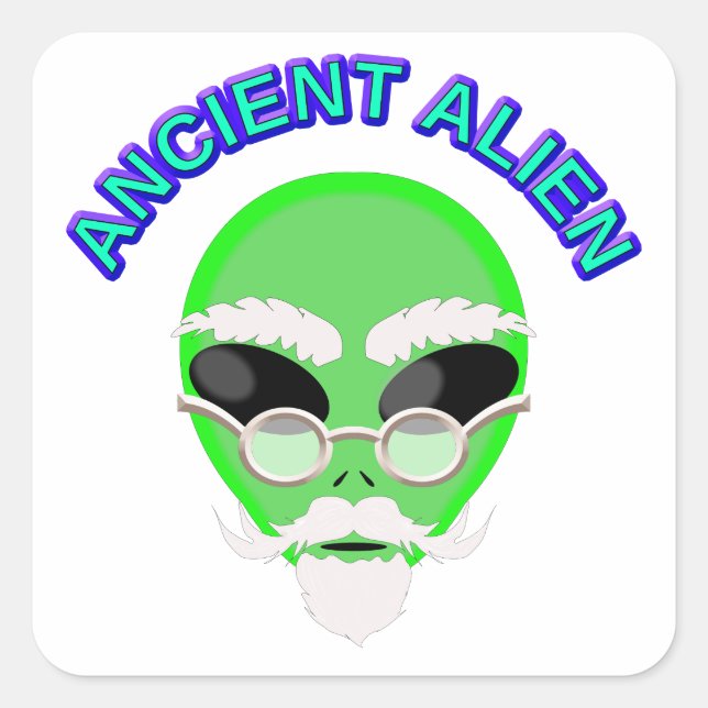 An Ancient Alien Square Sticker (Front)