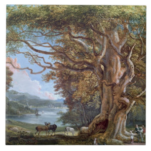 An Ancient Beech Tree, 1794 (oil on canvas) Ceramic Tile
