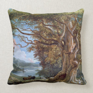 An Ancient Beech Tree, 1794 (oil on canvas) Cushion