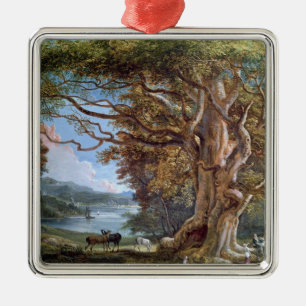 An Ancient Beech Tree, 1794 (oil on canvas) Metal Ornament