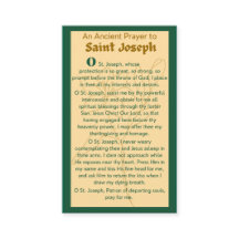 An Ancient Prayer to St Joseph Prayer Cards