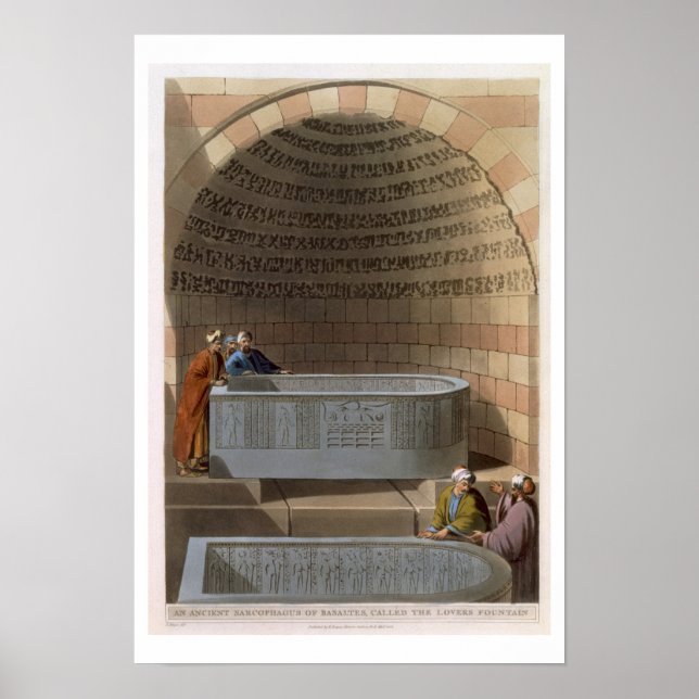 An Ancient Sarcophagus of Basaltes, called the Lov Poster (Front)