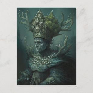 An ancient sea god postcard