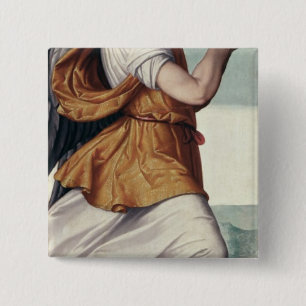 An Angel 15 Cm Square Badge