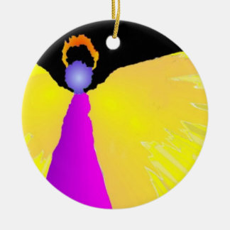 An Angel at Christmas Ceramic Tree Decoration