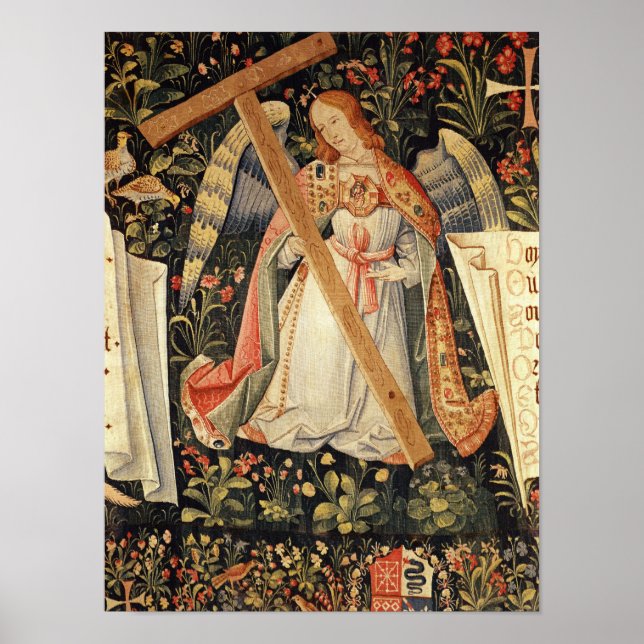 An angel carrying the cross poster (Front)