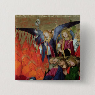 An Angel, from the 'Coronation of the Virgin' 15 Cm Square Badge