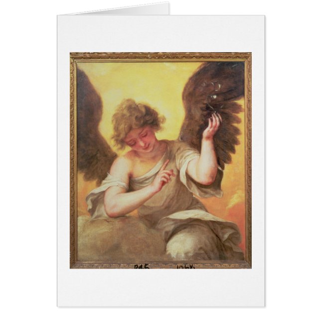 An Angel holding a Glass Flask (Front)