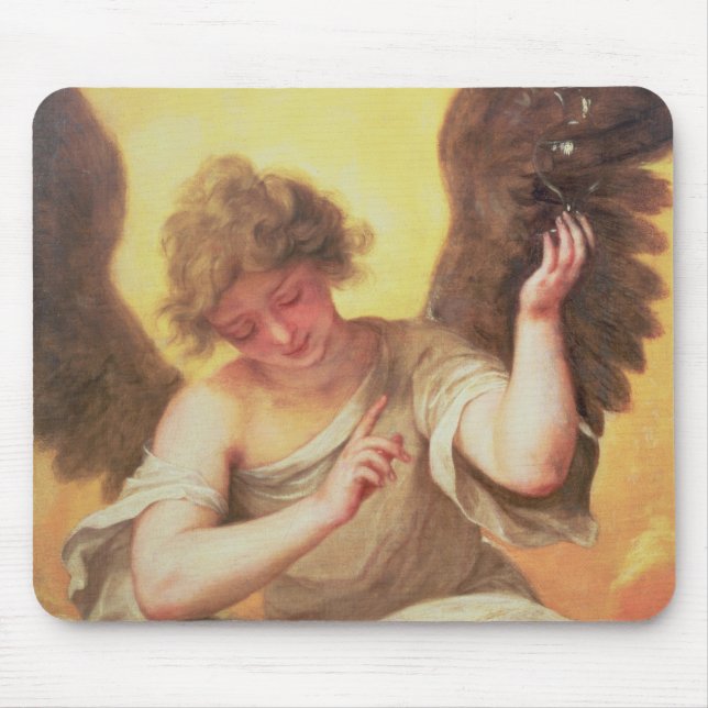 An Angel holding a Glass Flask Mouse Pad (Front)
