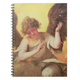 An Angel holding a Glass Flask Notebook