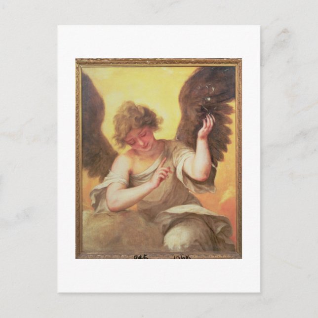An Angel holding a Glass Flask Postcard (Front)