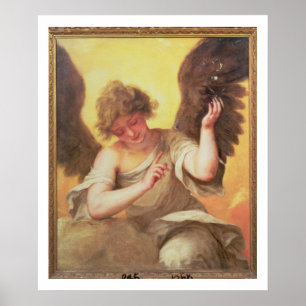 An Angel holding a Glass Flask Poster