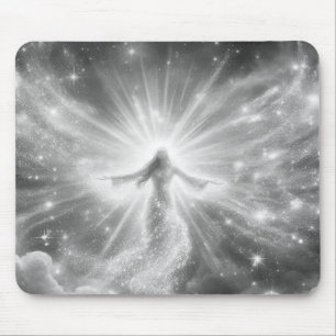 An Angel in the Clouds on a Thick Mousepad