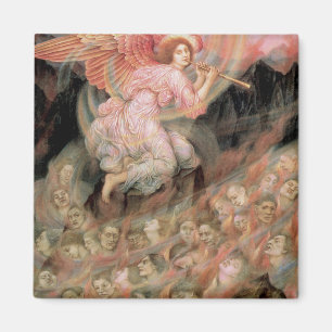 An Angel Piping to the Souls in Hell Magnet