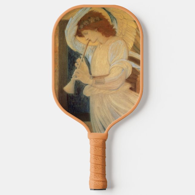 An Angel Playing a Flageolet By Burne Jones Pickleball Paddle (Front)