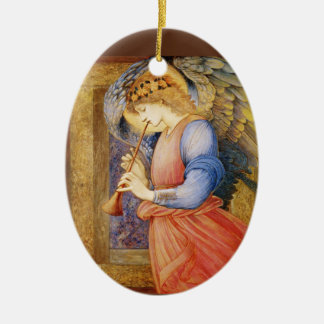 An Angel Playing A Flageolet Ceramic Tree Decoration