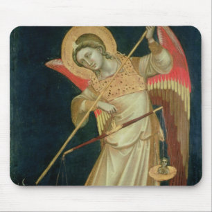 An Angel Weighing a Soul, c.1348-55 Mouse Pad